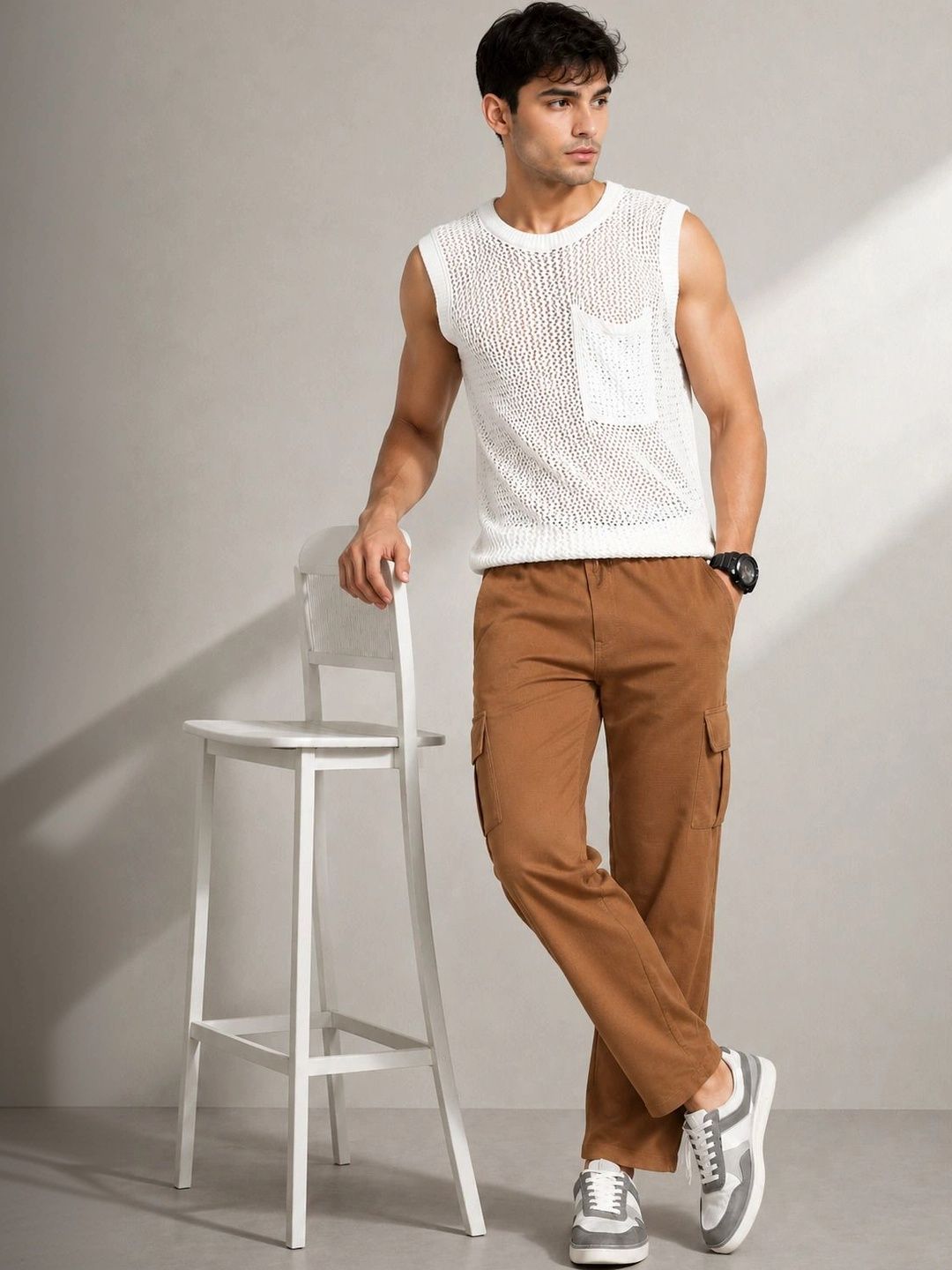 THE BEETEL HOUSE Men Smart Trousers-picture-18