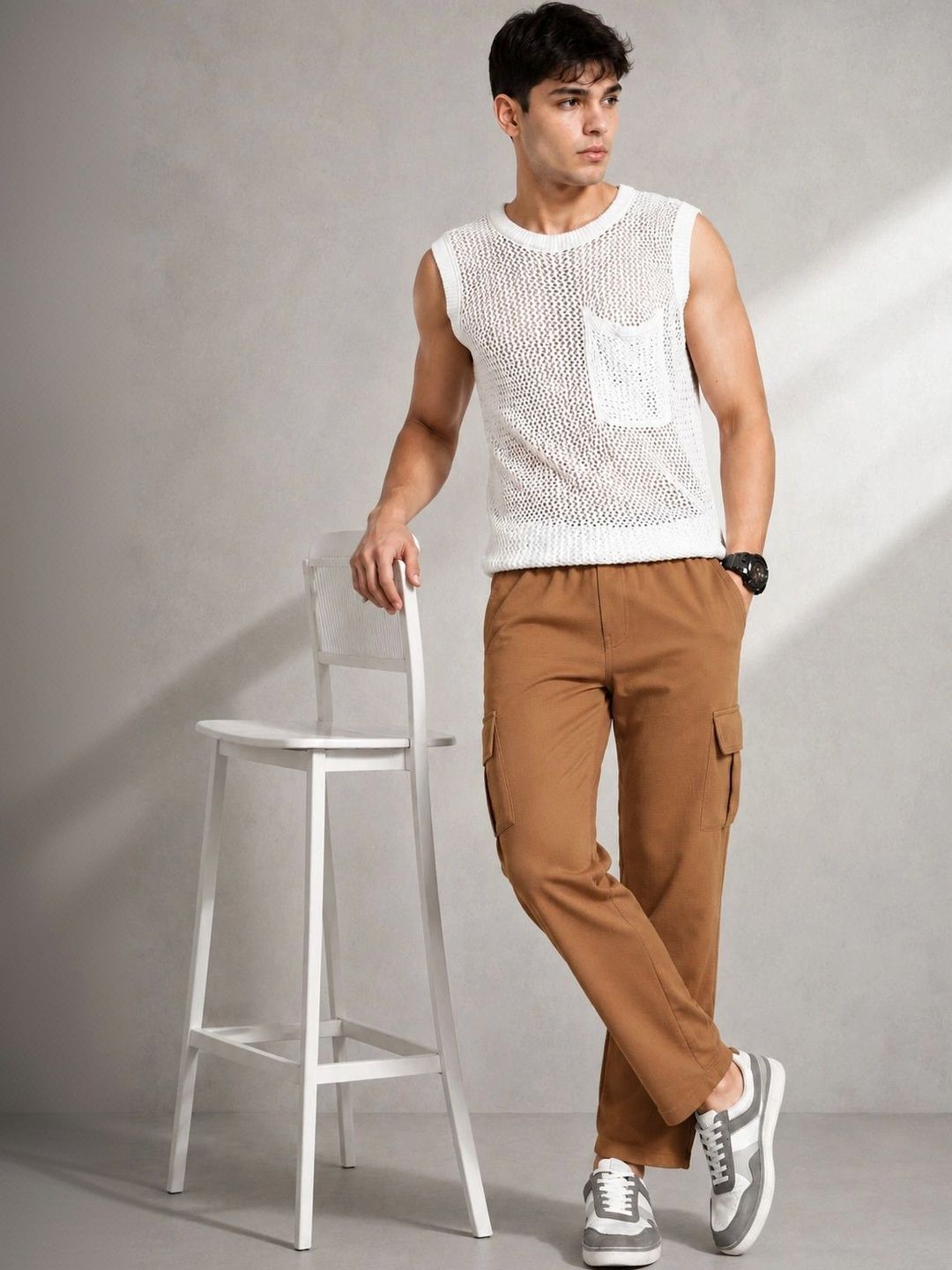 THE BEETEL HOUSE Men Smart Trousers-picture-29