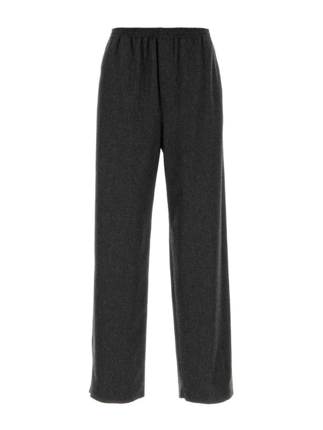 Dark Grey Straight Trousers-image-0