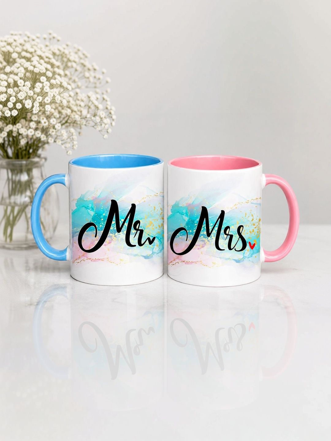 Myntra Elegant Homes White Text or Slogans Printed Ceramic Glossy Mugs Set of Cups and Mugs-picture-15