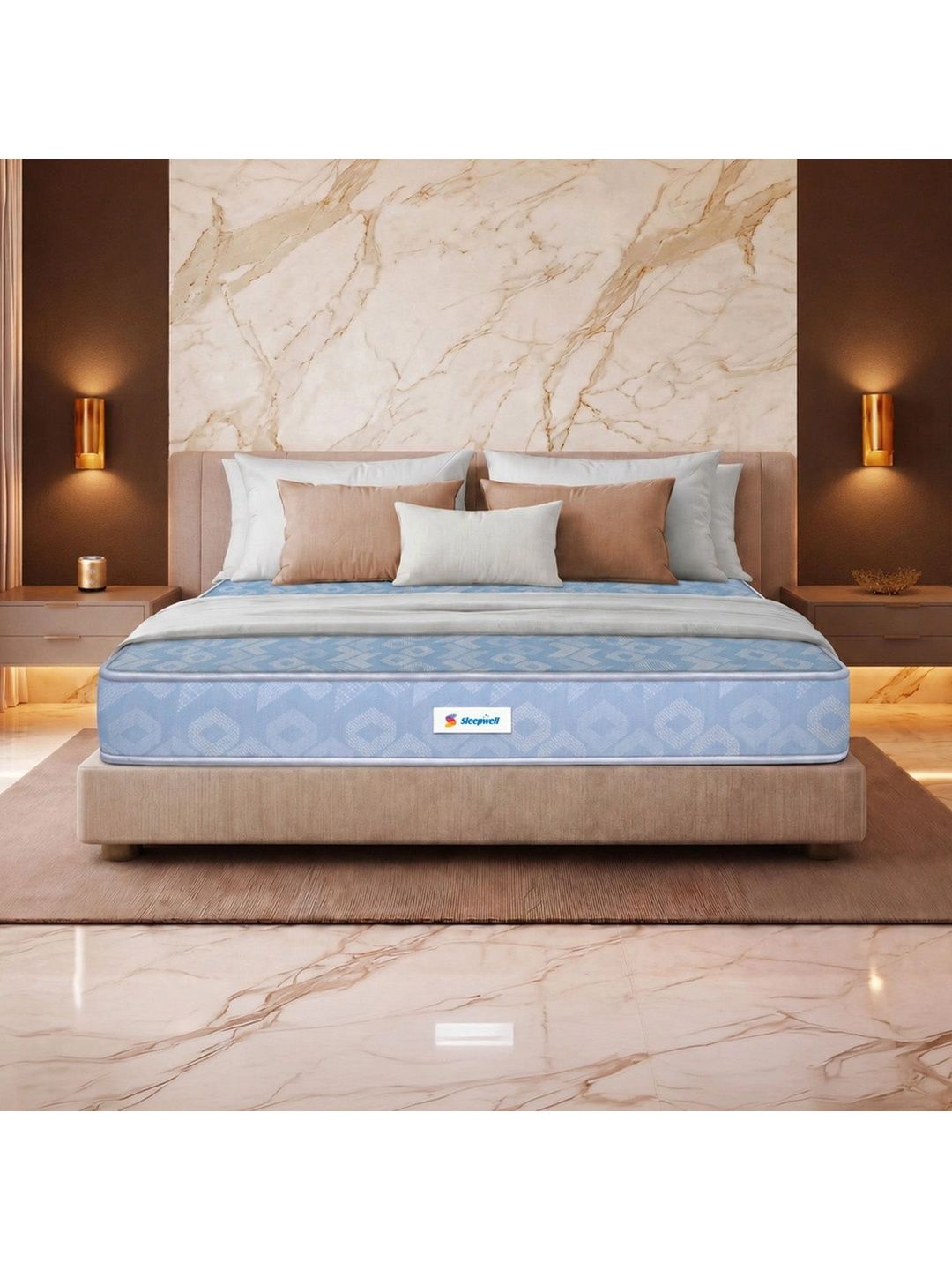 Sleepwell Blue Orthopedic High Resilience Foam Single Mattress-image-19