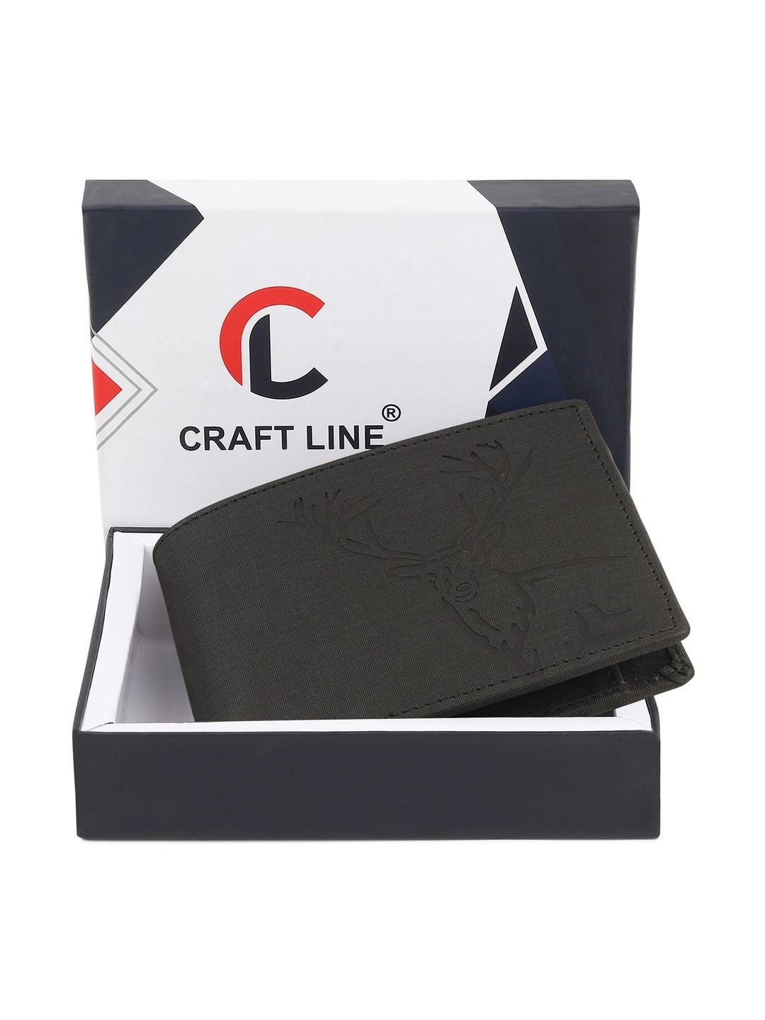 CRAFT LINE Men Textured Embellished PU Two Fold Wallet-picture-20
