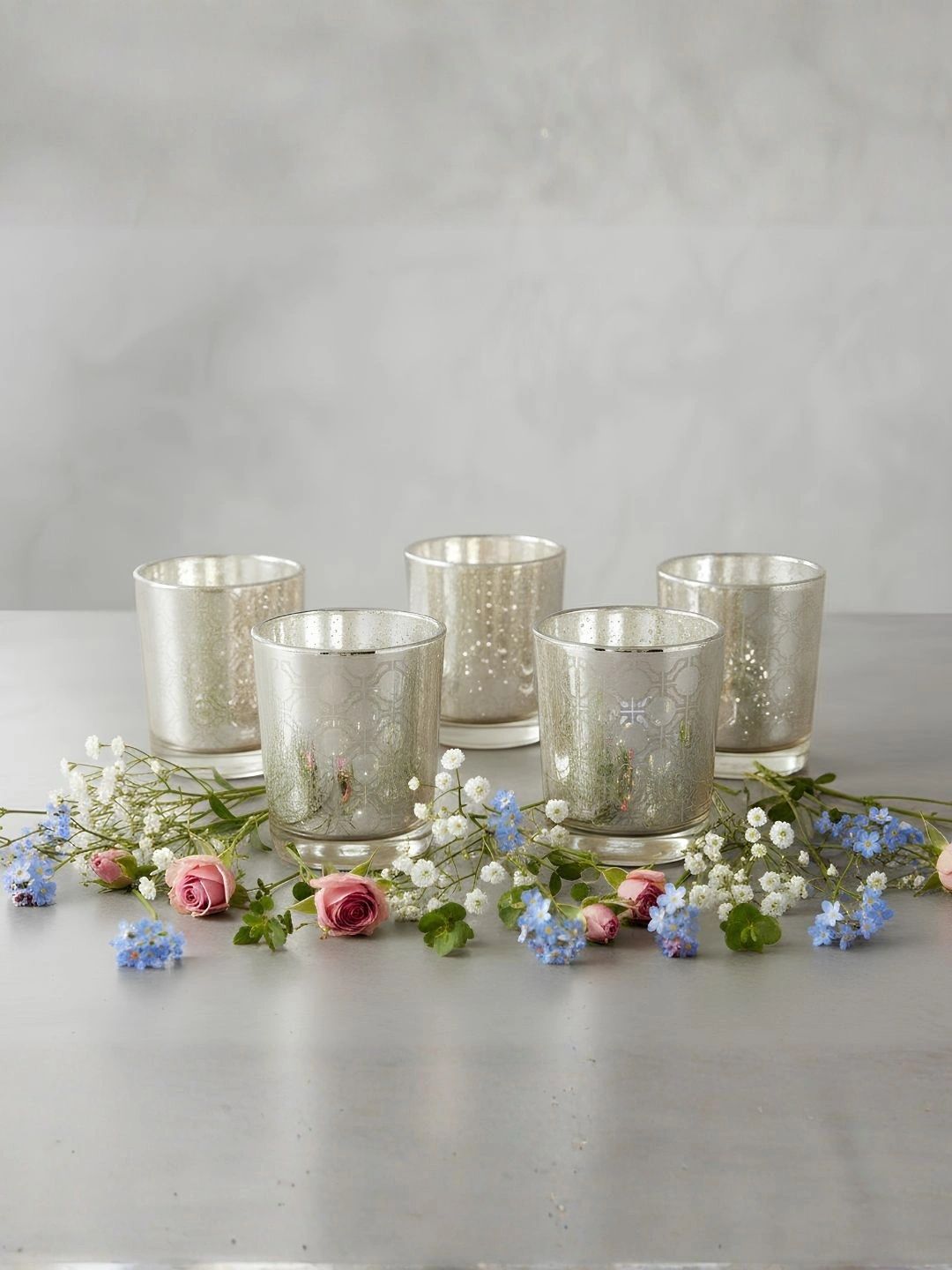 THE HOME CO. Silver-Toned 1 pieces Jar Candle-picture-21