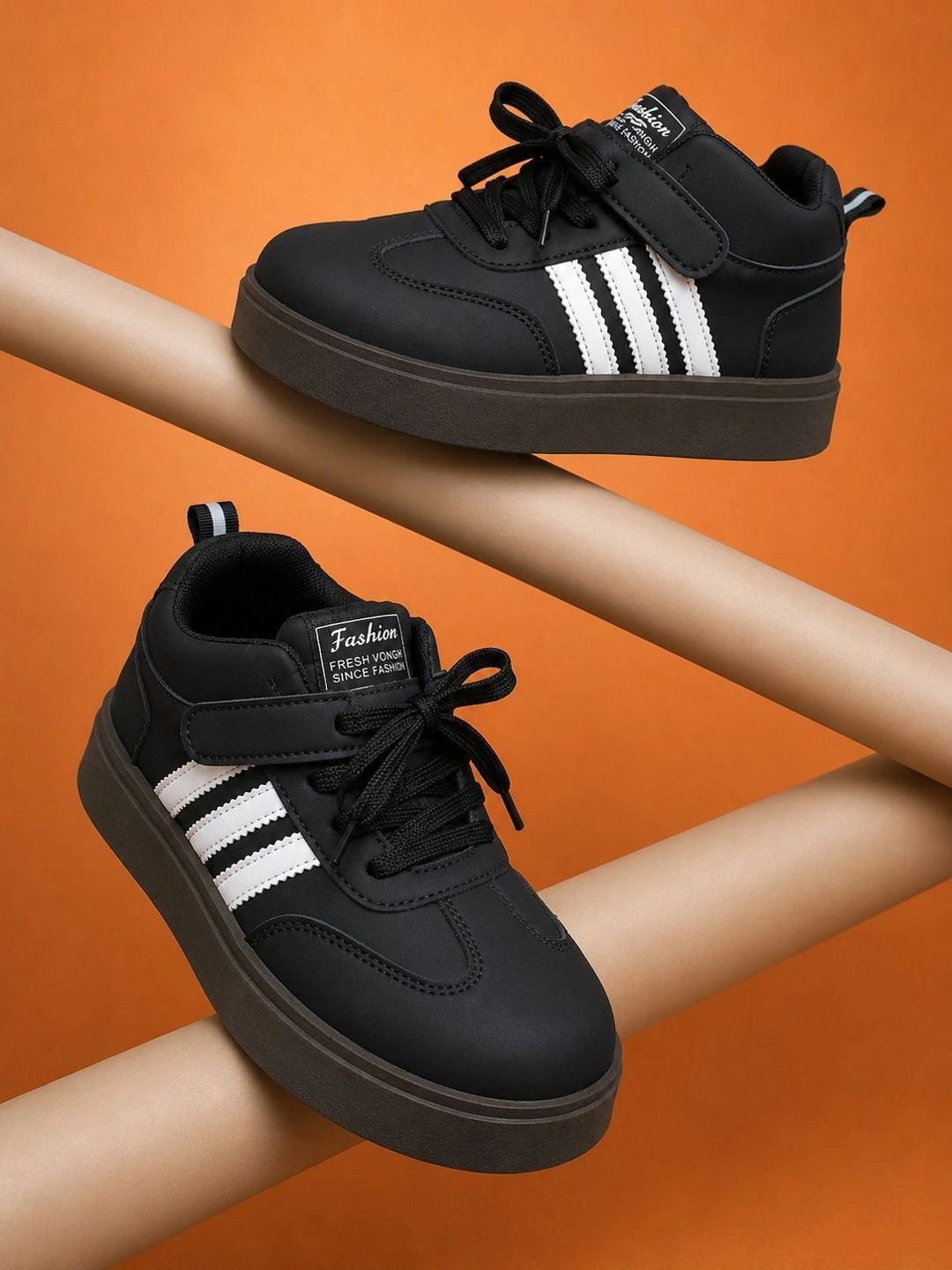 WellWalk Unisex Kids Striped Sneakers-picture-28