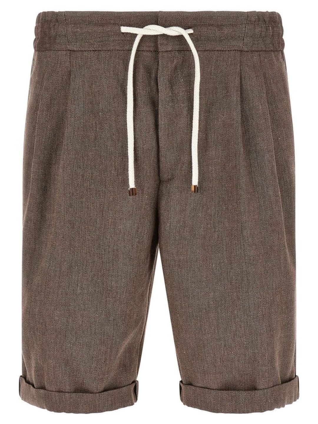Brunello Cucinelli Men Linen Shorts-picture-33