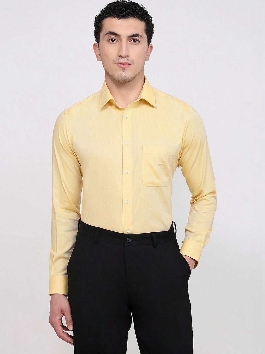 Raymond Men Standard Slim Fit Formal Shirt-picture-35