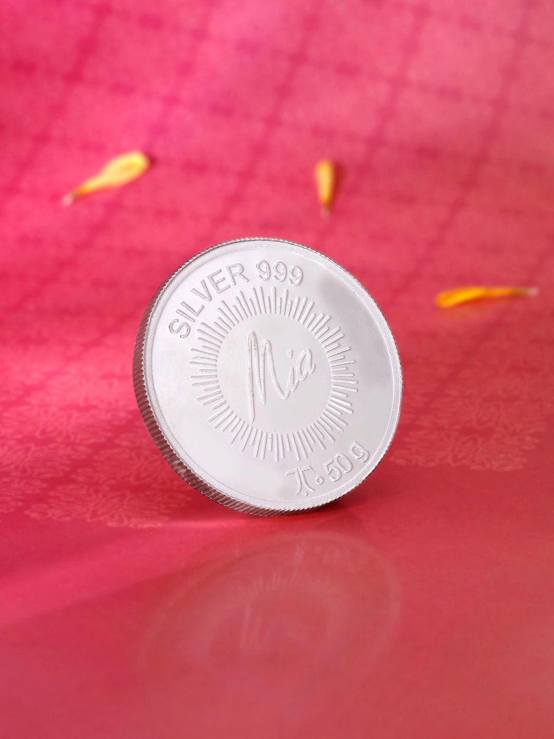 Mia by Tanishq Round Silver Coins-50g-image-36
