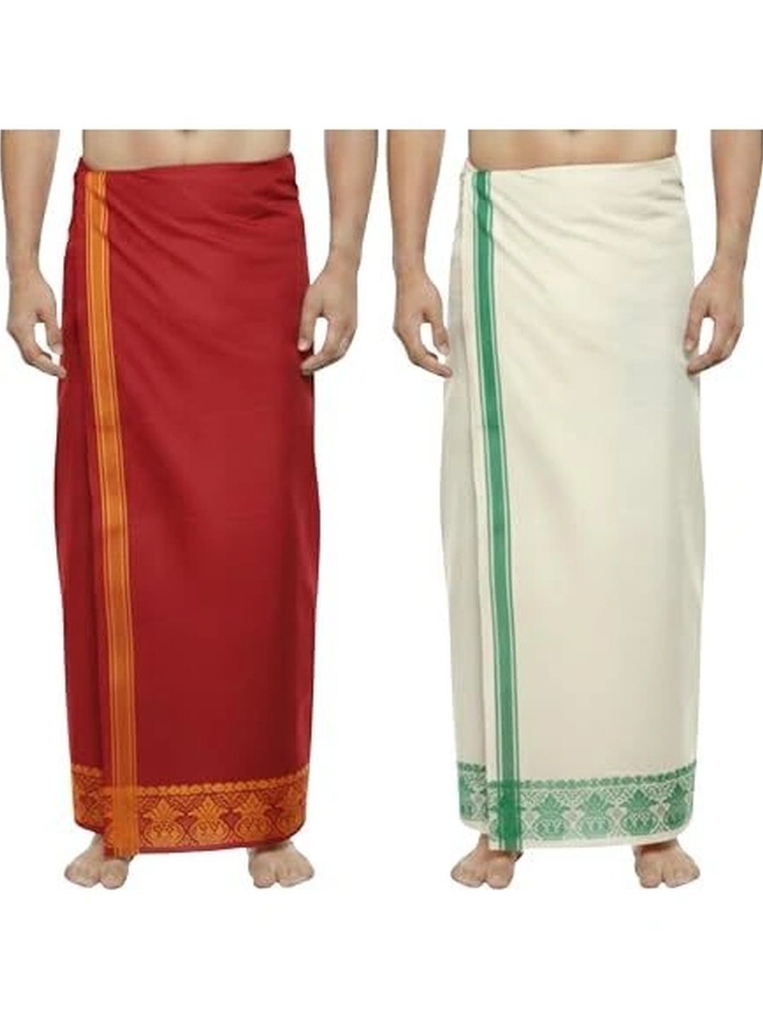 Hornbill Enterprises Men Embroidered Cotton Dhoti Dhotis-picture-47