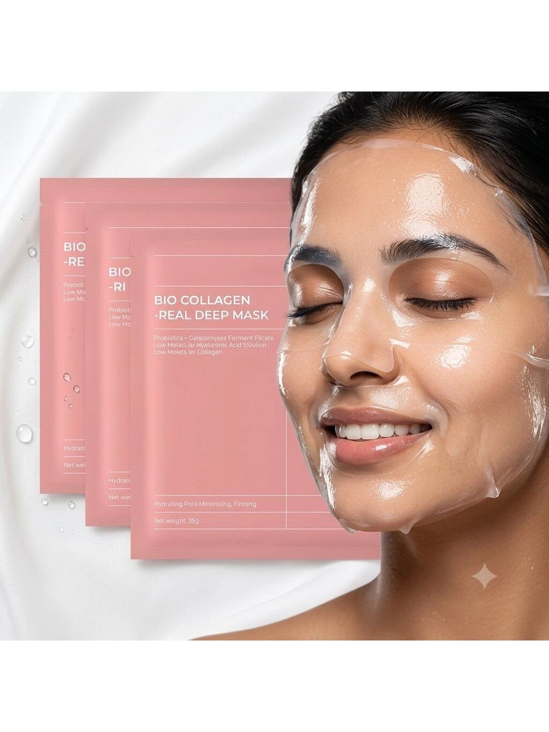 sia Set Of 3 Bio Collagen Real Deep Mask - 34 g Each-picture-2