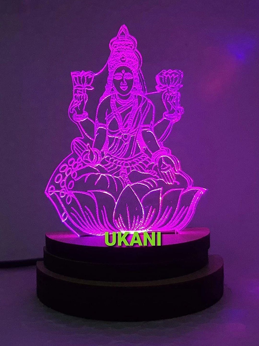 Ukani Multicoloured Acrylic Abstract Shaped Table Lamp-image-32