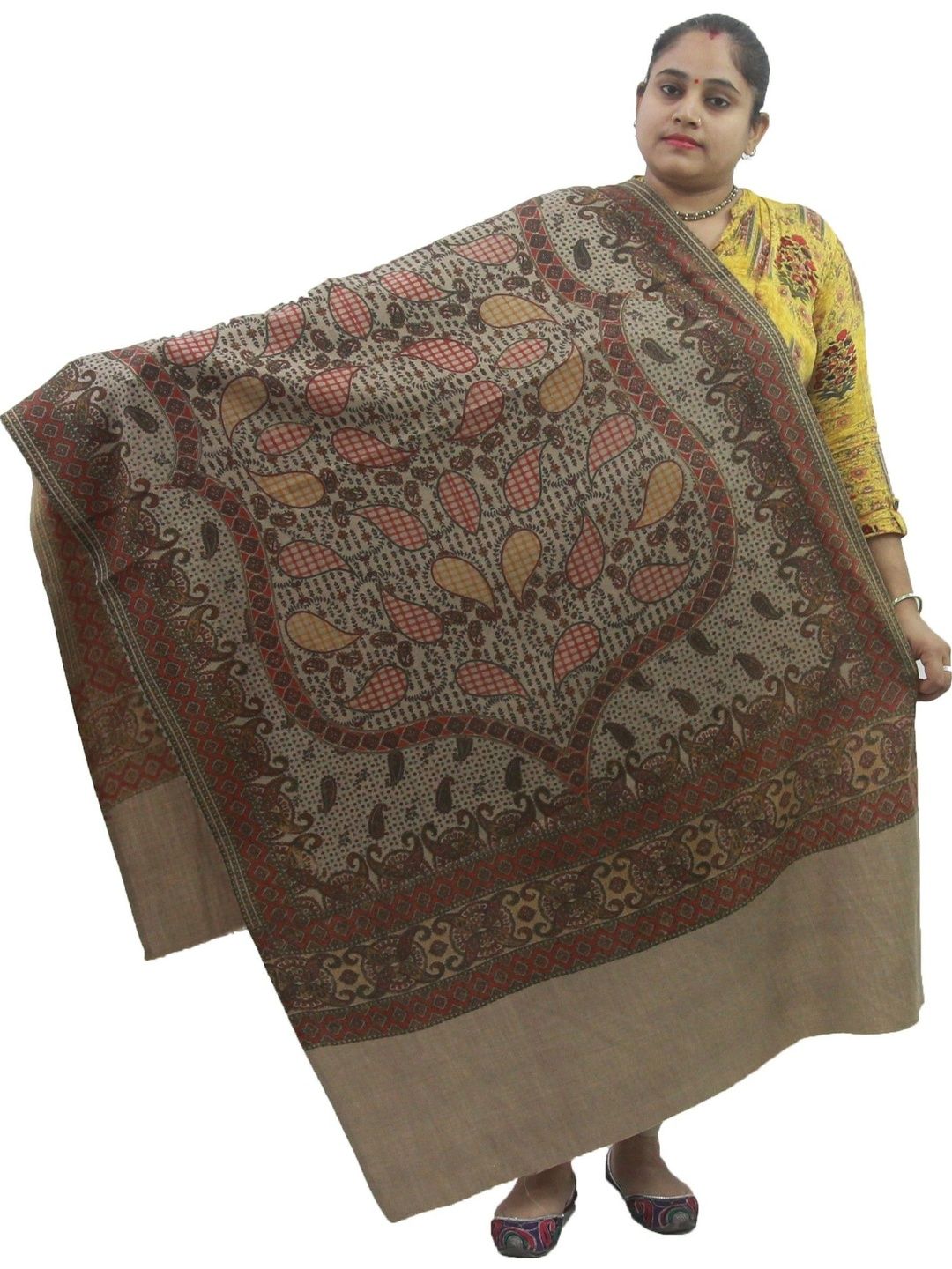 KAVIM Women Paisley Printed Shawl-picture-33