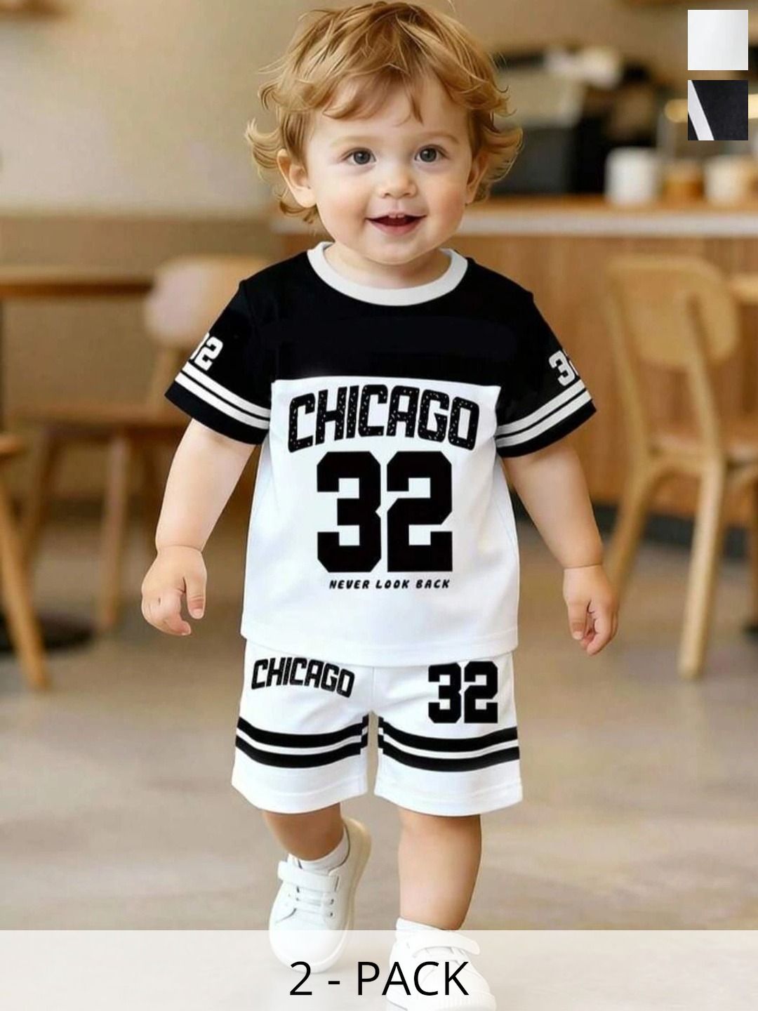 NMB STYLE Unisex Kids Printed T-shirt with Shorts-picture-24