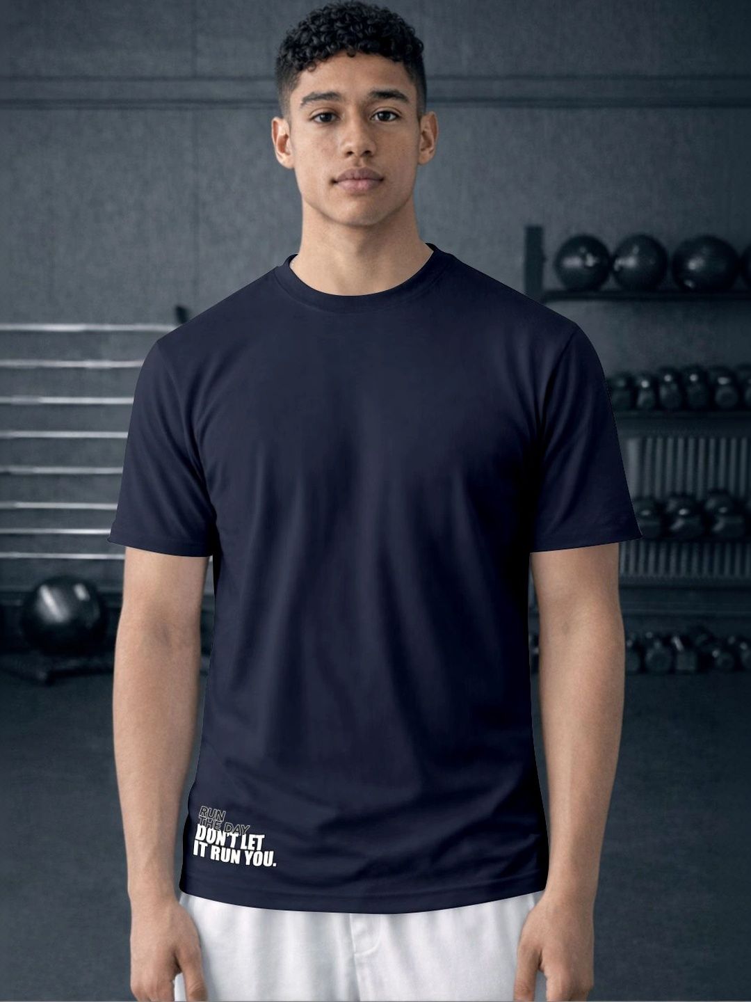 ENRIZZ X FITNESS EXCHANGE Men Typography Printed Dri-FIT T-shirt-image-17