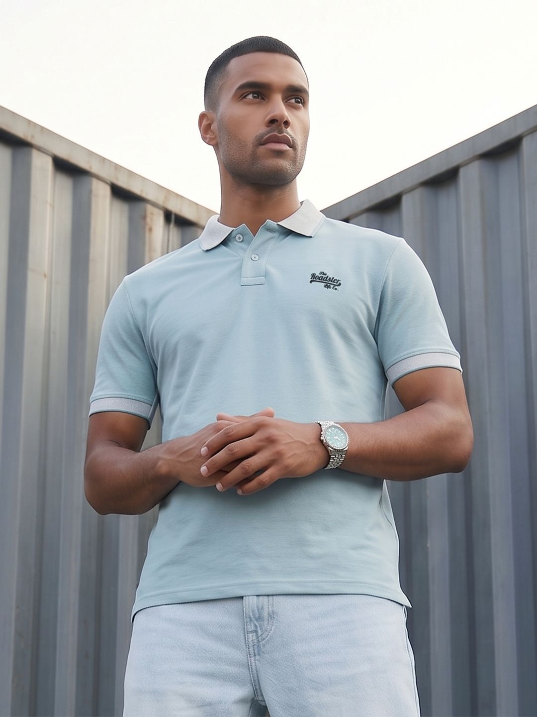 The Roadster Life Co. Brand Logo Polo Collar T-shirt-picture-39