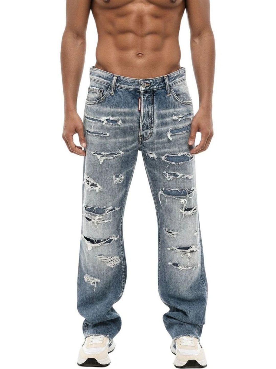 Blue Mid Rise Jeans-image-27