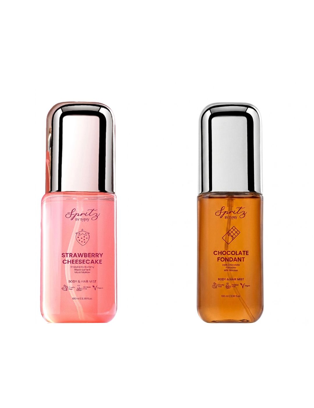 Spritz By Typsy 2Pc Strawberry Cheesecake & Chocolate Fondant Body & Hair Mist -100ml Each-picture-58