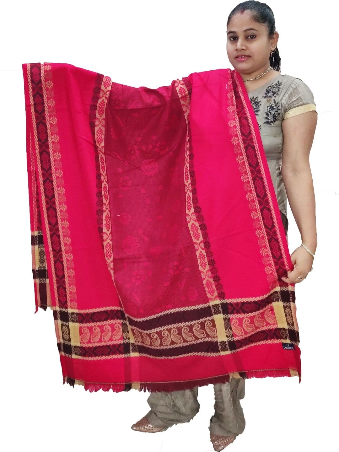 KAVIM Women Woven Design Shawl-image-42