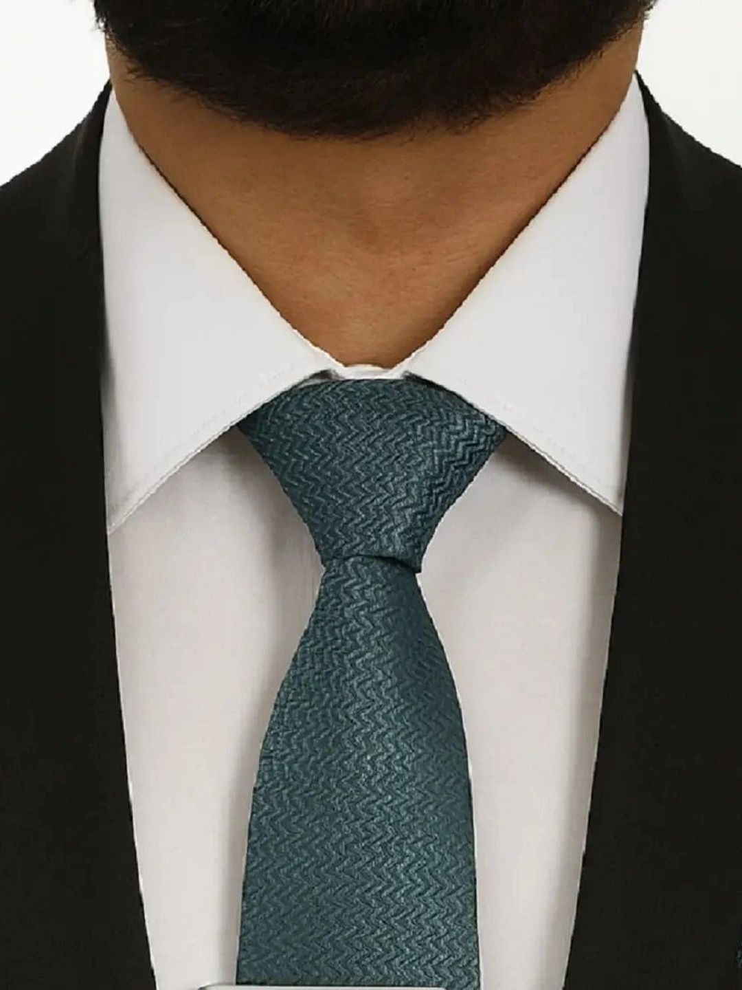 ZITTI Men Woven Design Broad Tie-picture-21