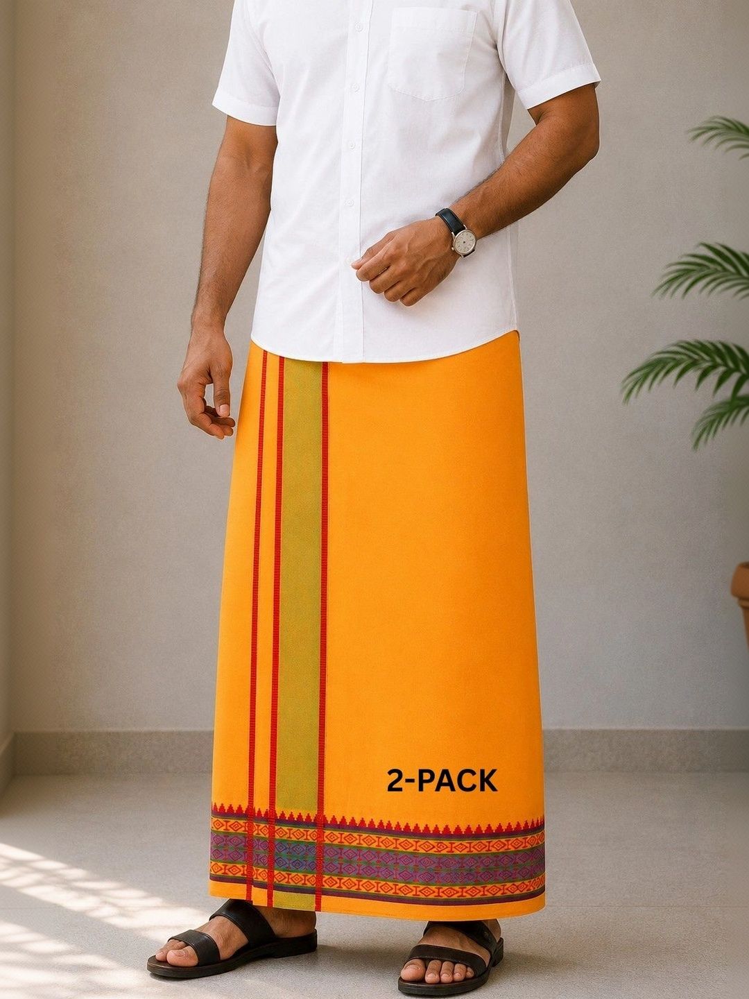 Sharan Elegance Men Printed Cotton Dhoti Dhotis-picture-41