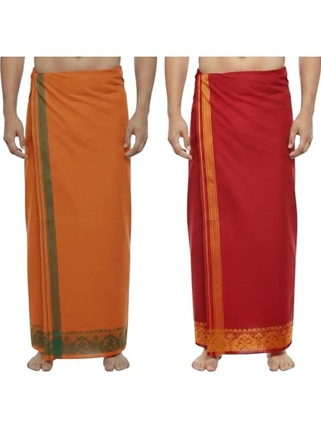 Hornbill Enterprises Men Embroidered Cotton Dhoti Dhotis-picture-17