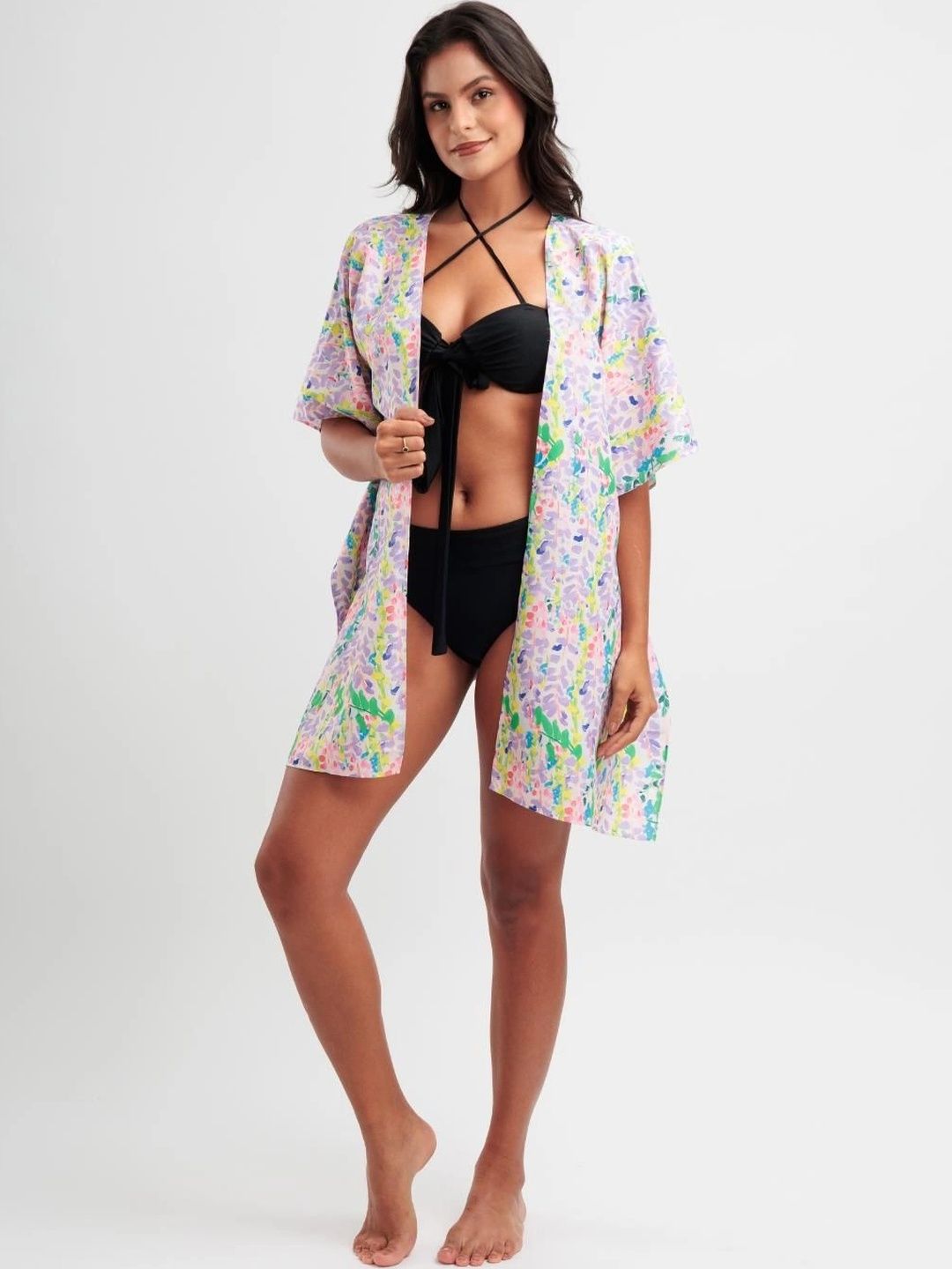 Beau Design Abstract Swimwear Cover up Top-picture-51