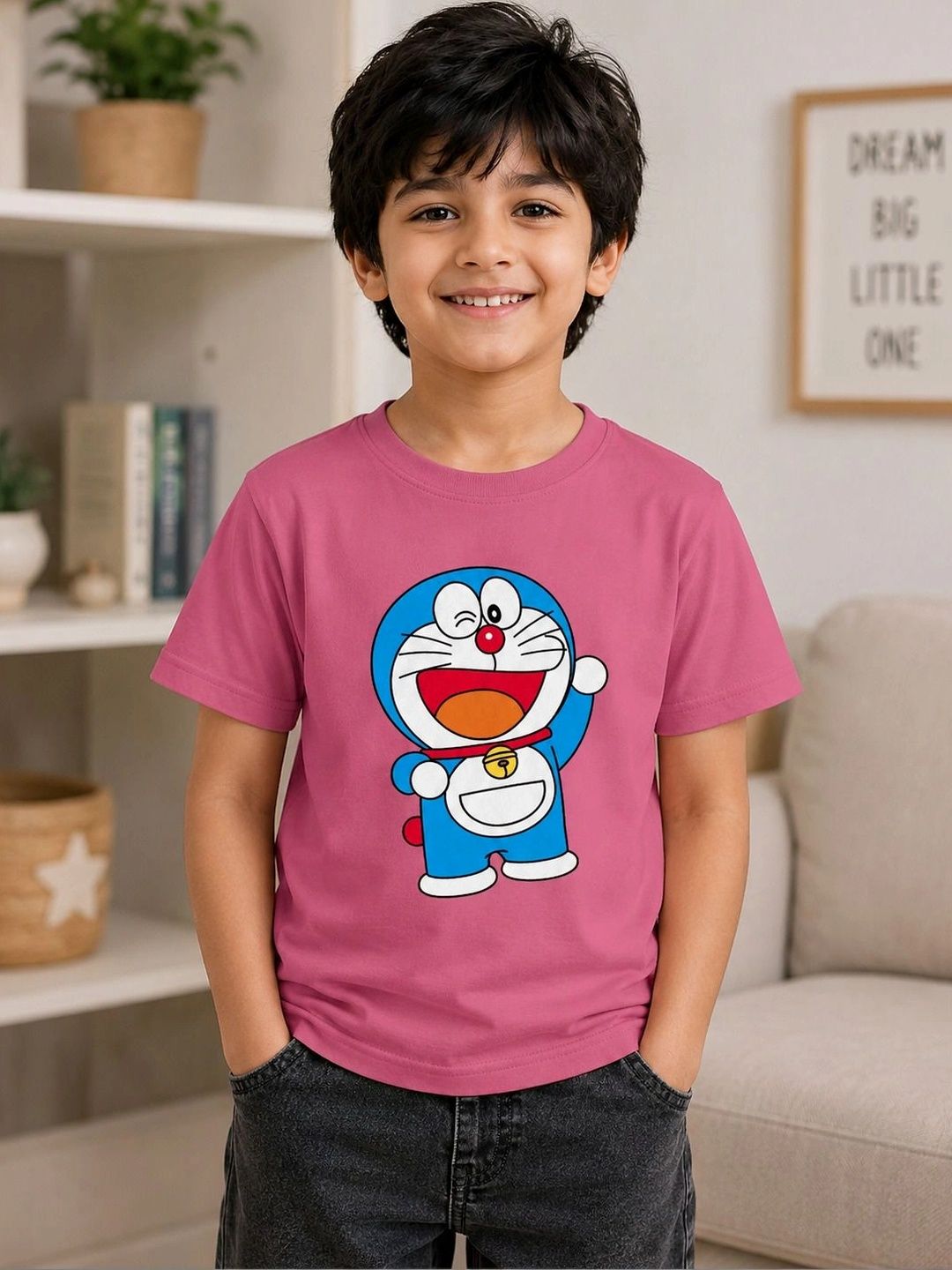 YK Disney Kids Doraemon Printed T-shirt-picture-38