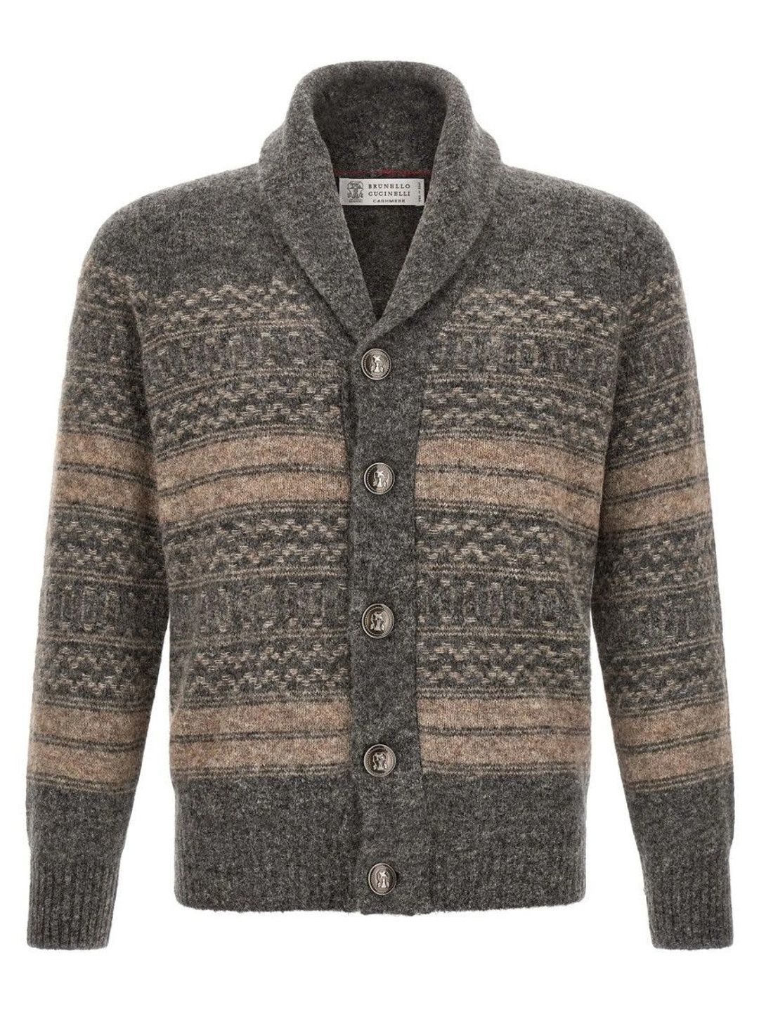 Brunello Cucinelli Men Colourblocked Woollen Cardigan-picture-35