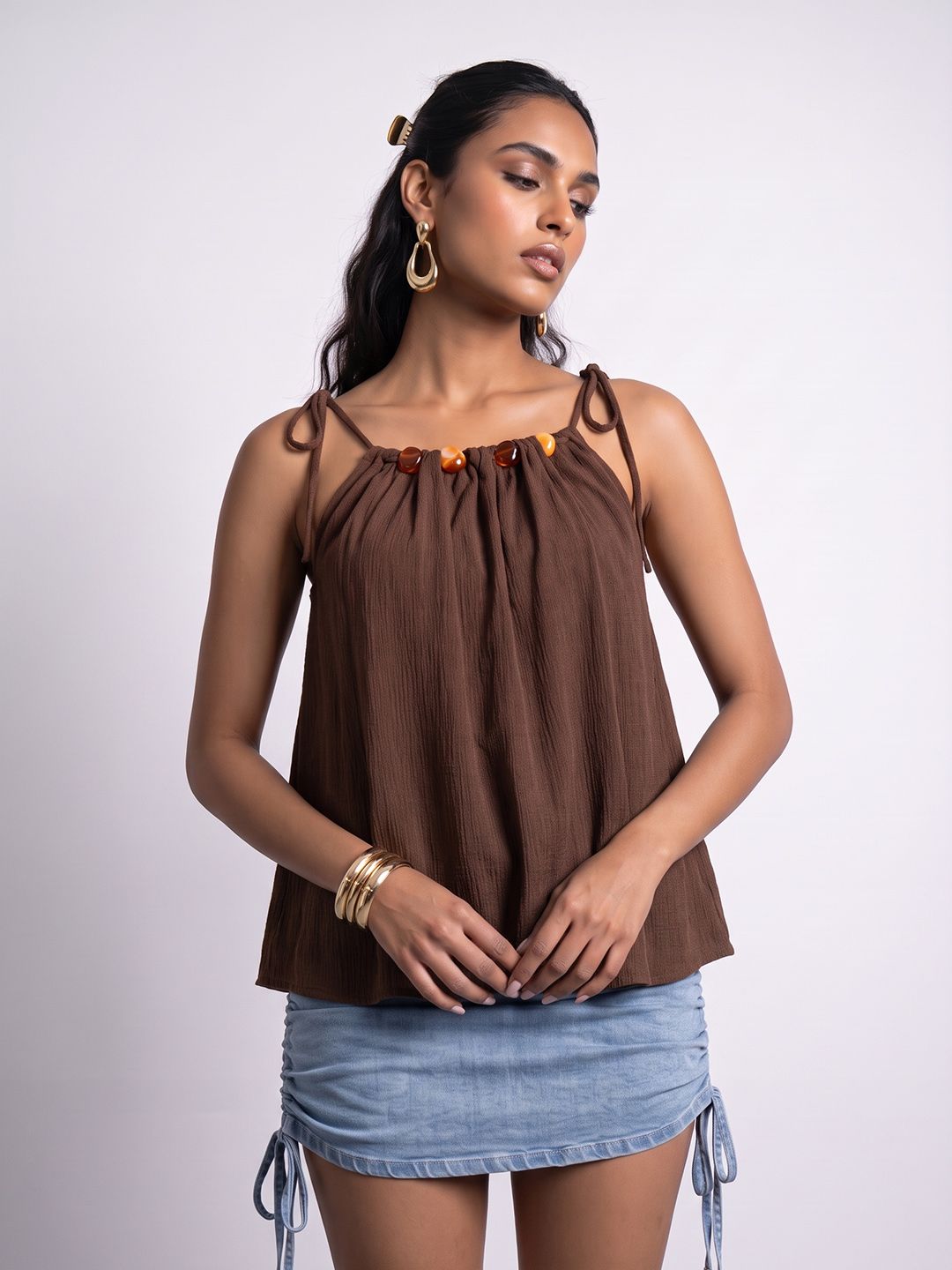Phosphorus Tie-Up Neck Top-picture-39