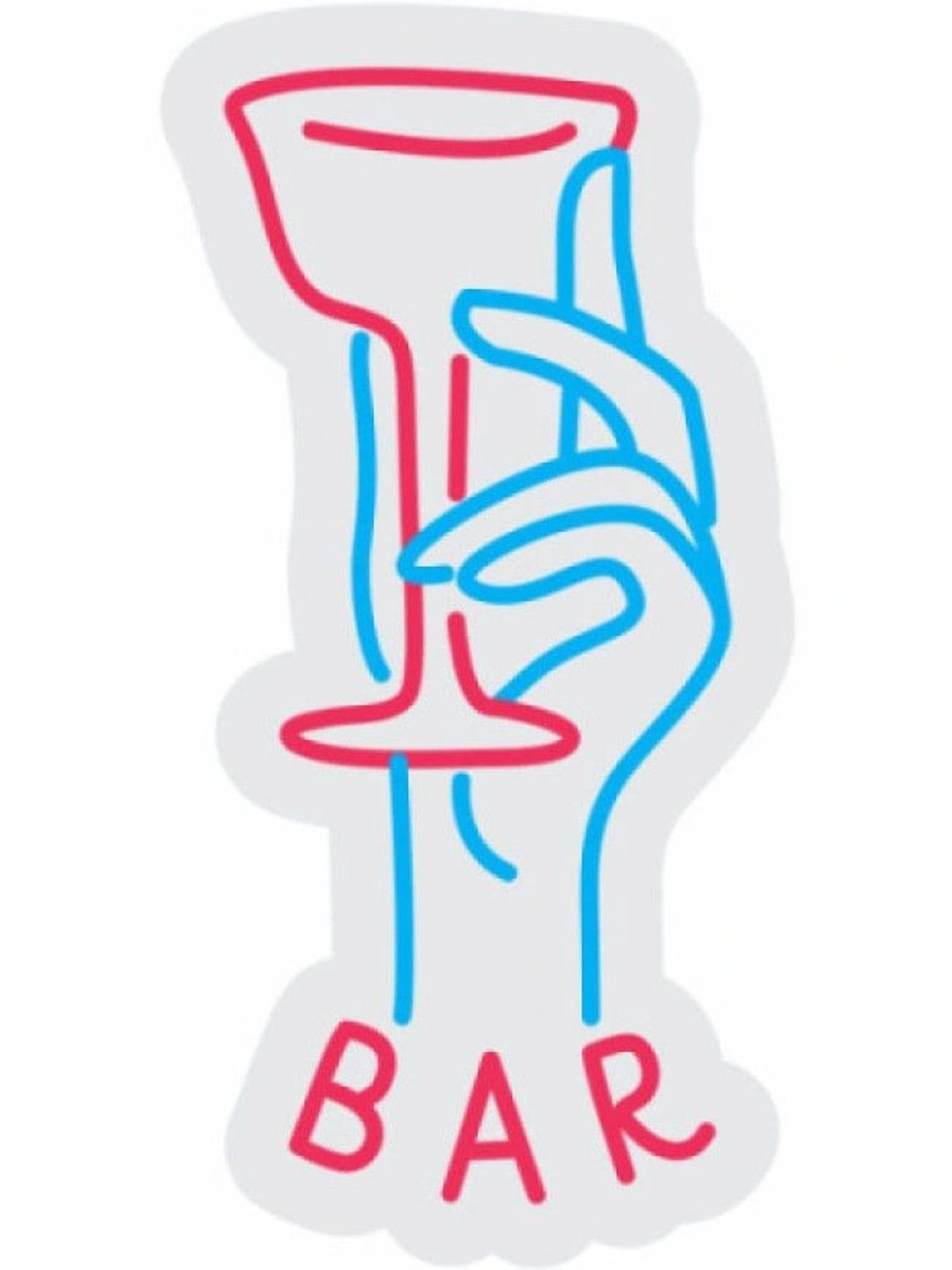 Custom Neon Red & Blue Bar Neon Sign-image-15