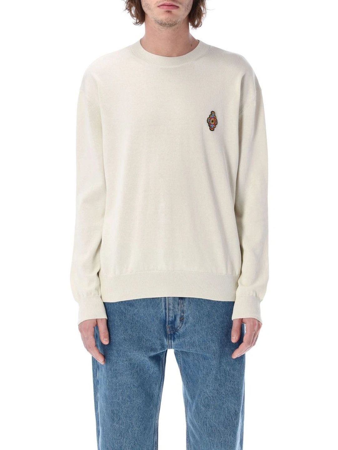marcelo burlon White Crew Neck Sweater-picture-12
