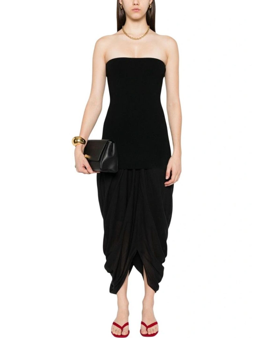 Toteme Women Draped Knee Length Tulip Skirt-picture-27