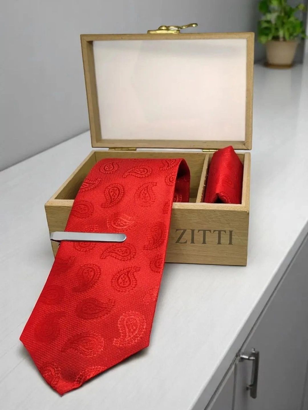 ZITTI Men Printed Broad Tie-picture-27