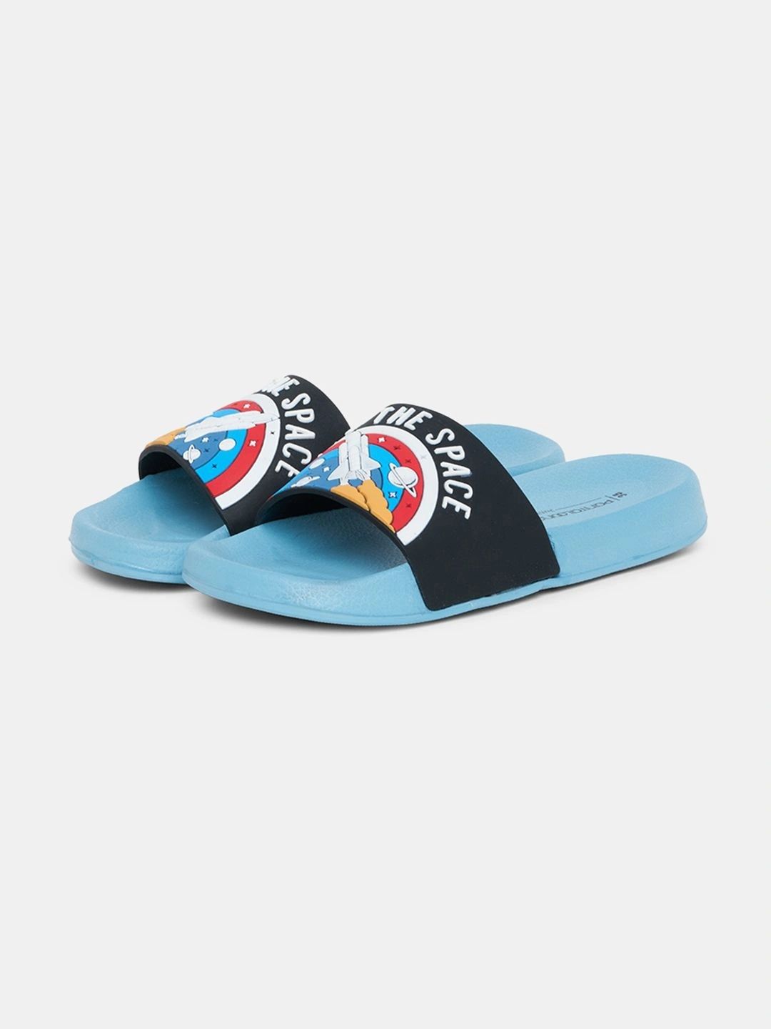 Pantaloons Junior Boys Printed Rubber Sliders-picture-43