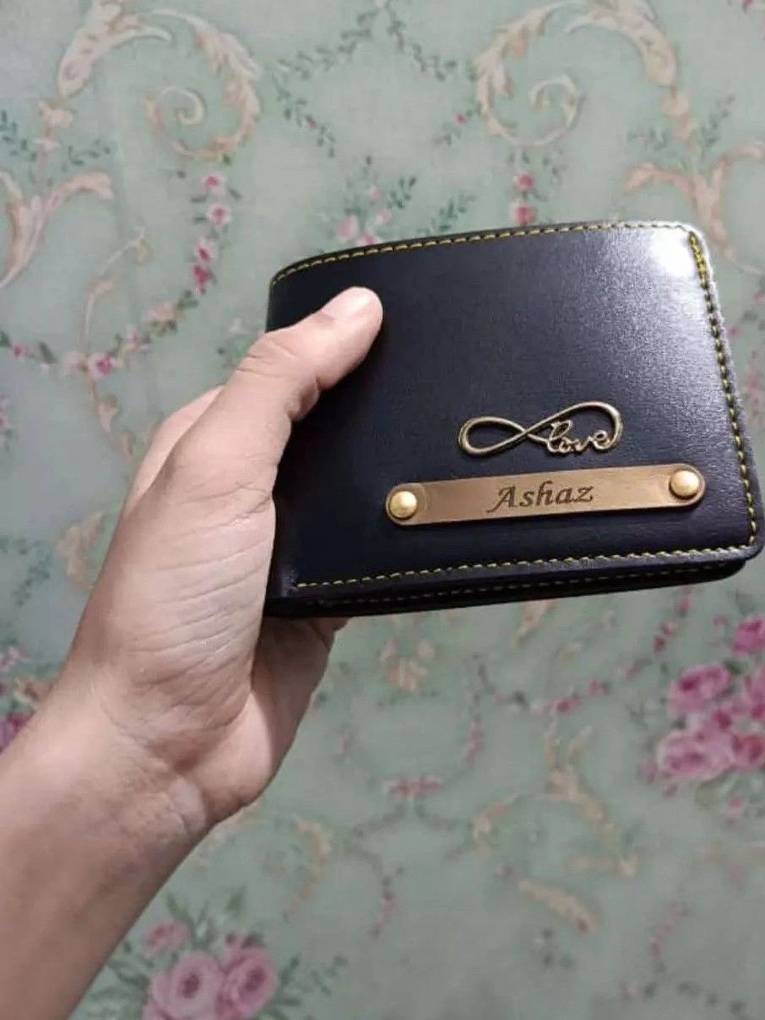 Navya Royal Art Men Embellished Leather Two Fold Wallet-picture-14
