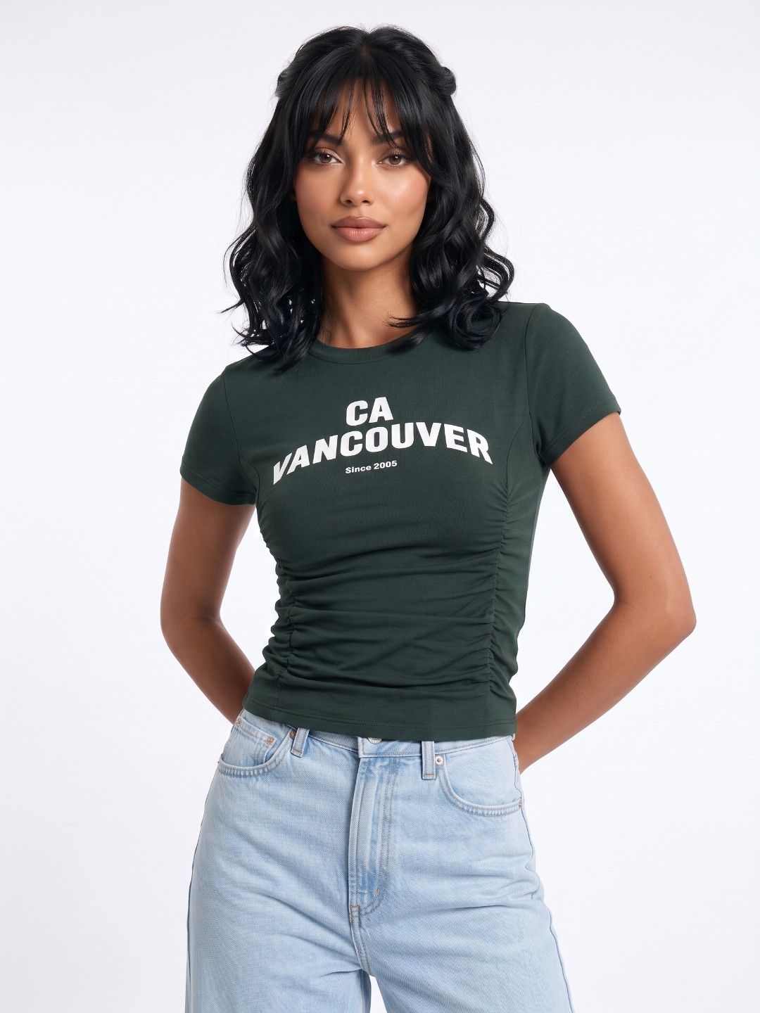 glitchez Typography Print Fitted Top-picture-28