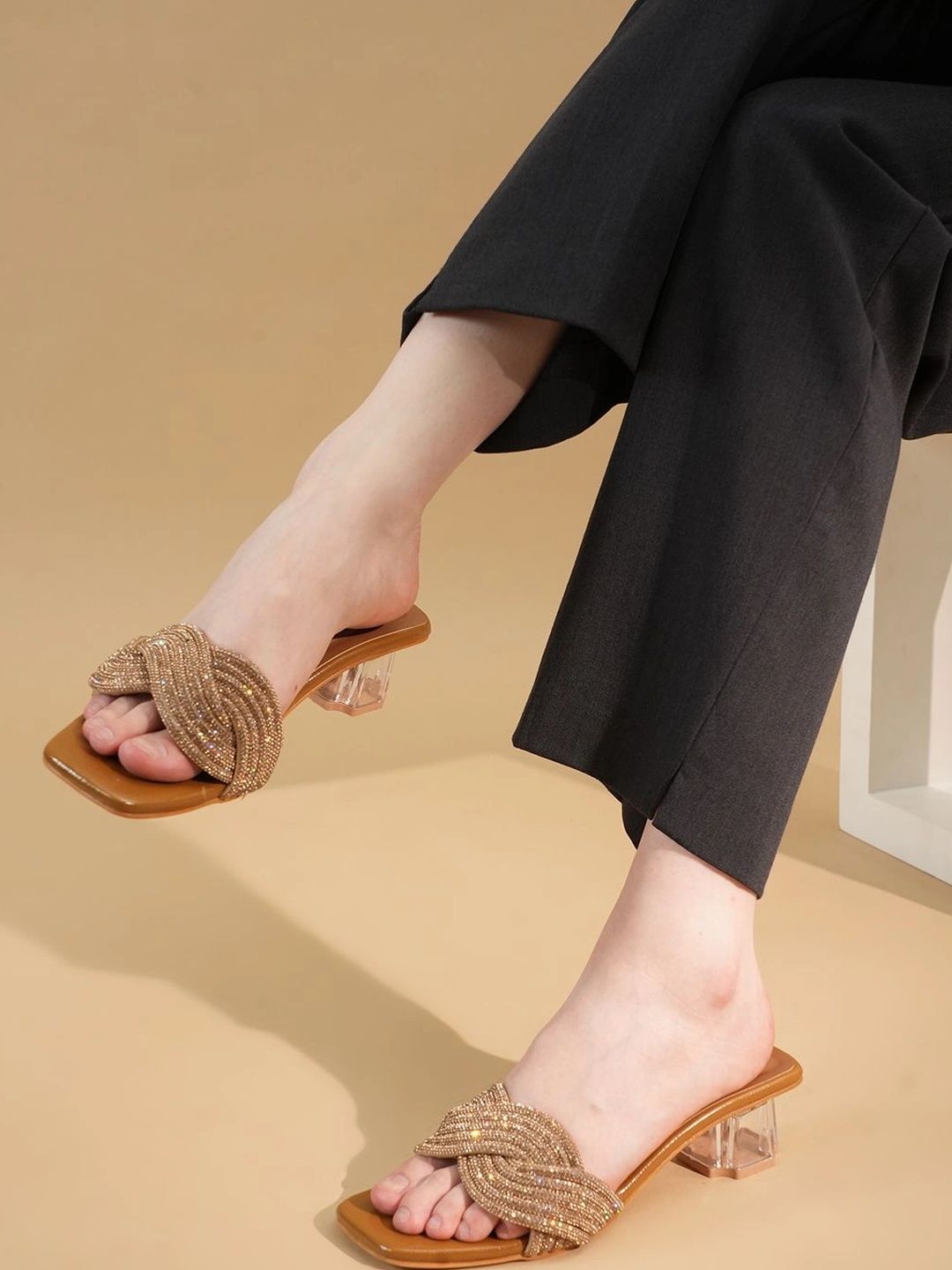 Lavie Textured Block Mules-picture-56