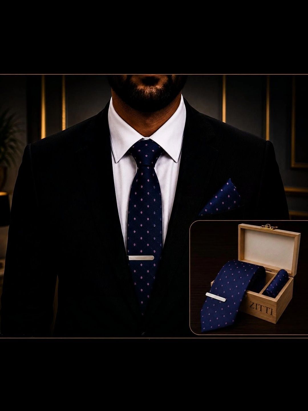 ZITTI Men Printed Broad Tie-picture-41