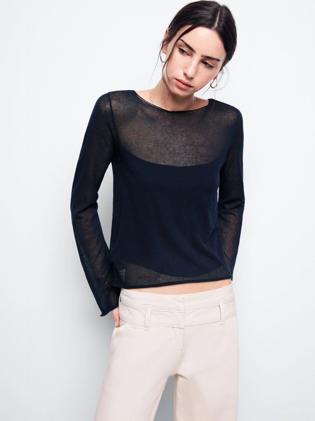 MANGO MNG Women Long Sleeve Pullover-picture-28
