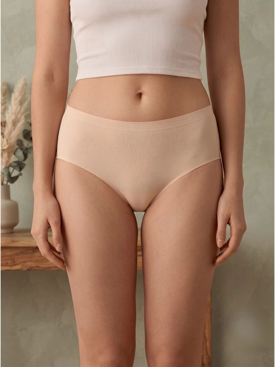 Qenixo Women Anti Bacterial Seamless Basic Briefs-picture-25