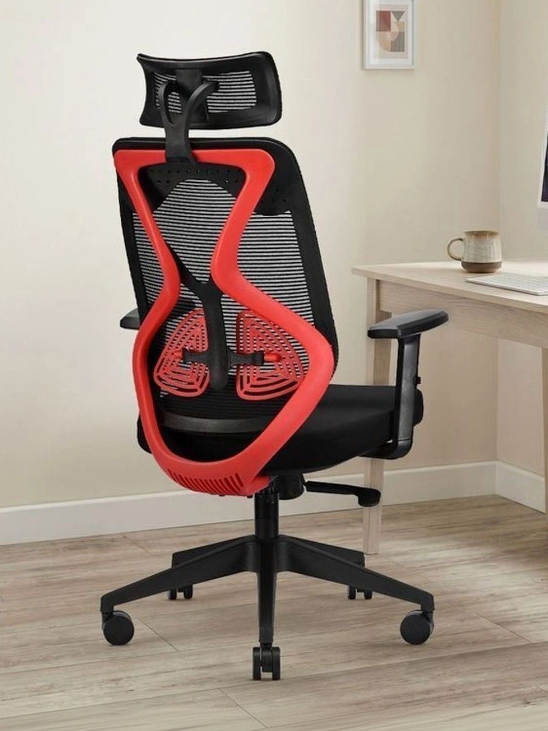 COZY CUB Red Adjustable Seat Height Study Arm Chair Study Chair-picture-19