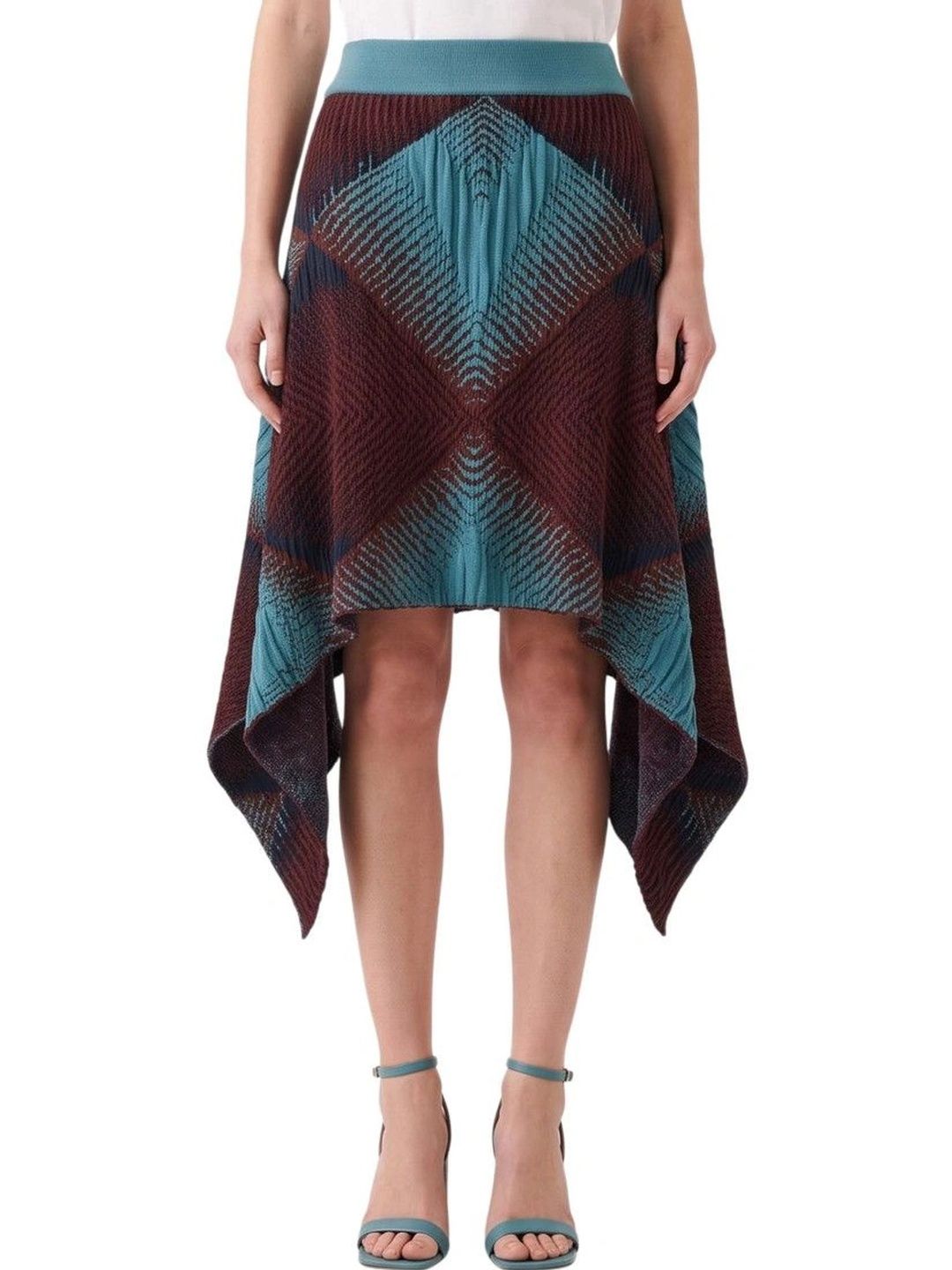 Kiko Kostadinov Women Geometric Knee Length A-Line Skirt-picture-24