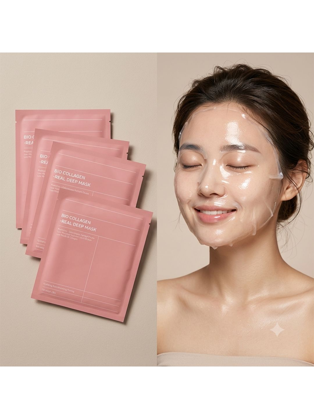 meswarn Set Of 5 Bio Collagen Overnight Honey Mask-picture-56