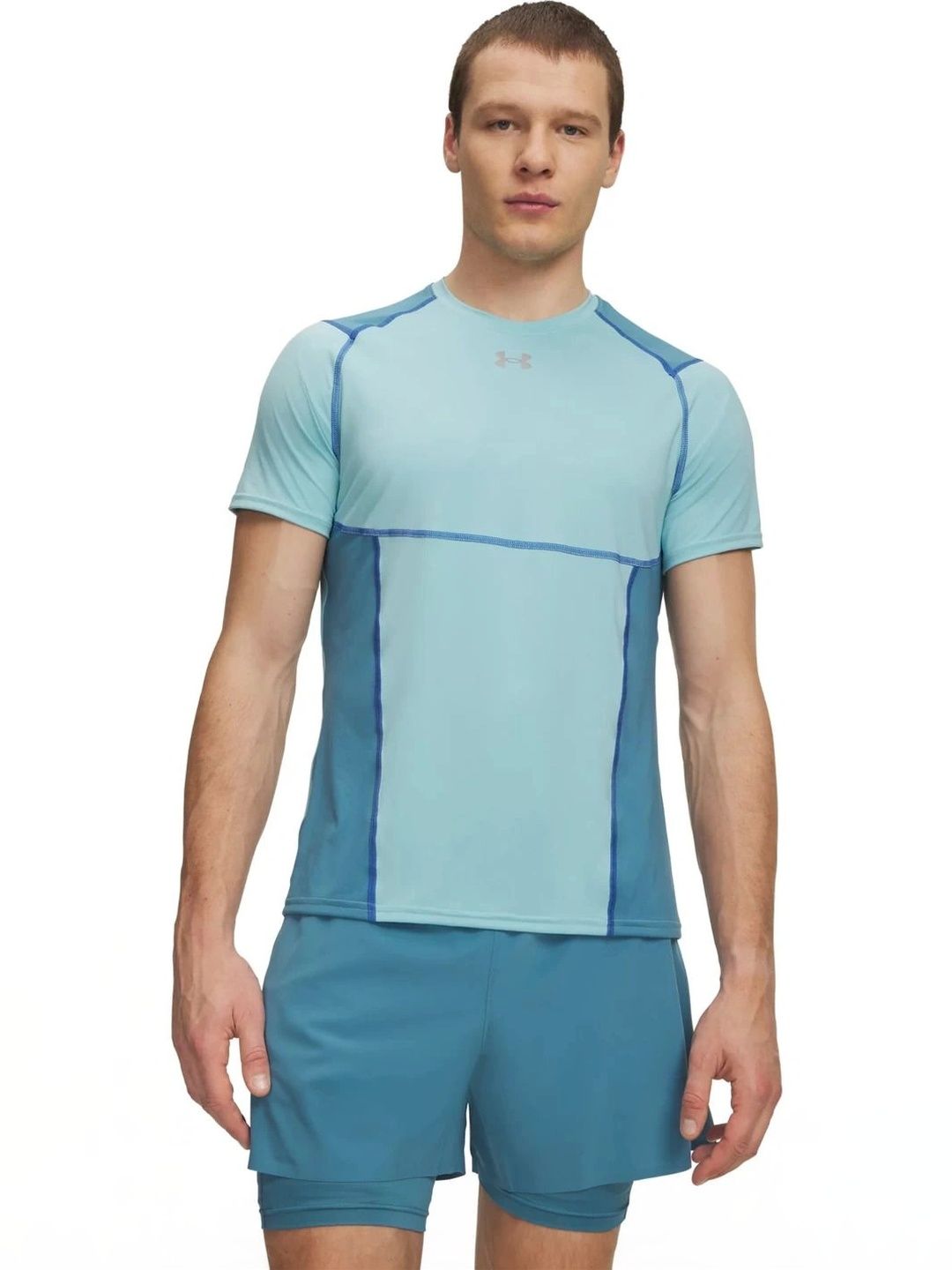 UNDER ARMOUR Men Colourblocked Slim Fit T-shirt-picture-40