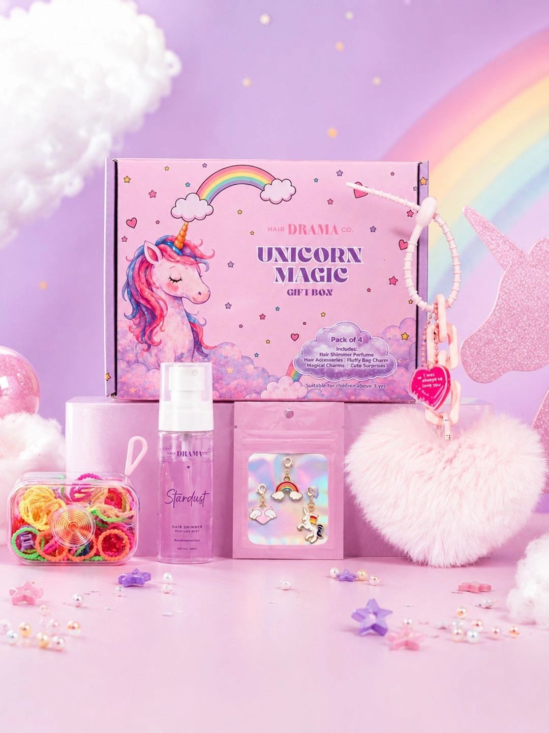 HAIR DRAMA CO. Set Of 4 Unicorn Magic Gift Box-image-30
