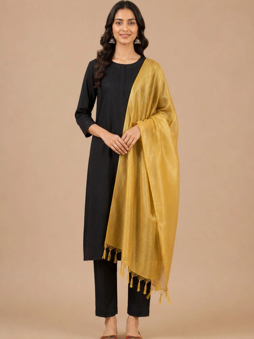 HAUTEMODA Woven Design Dupatta-picture-1