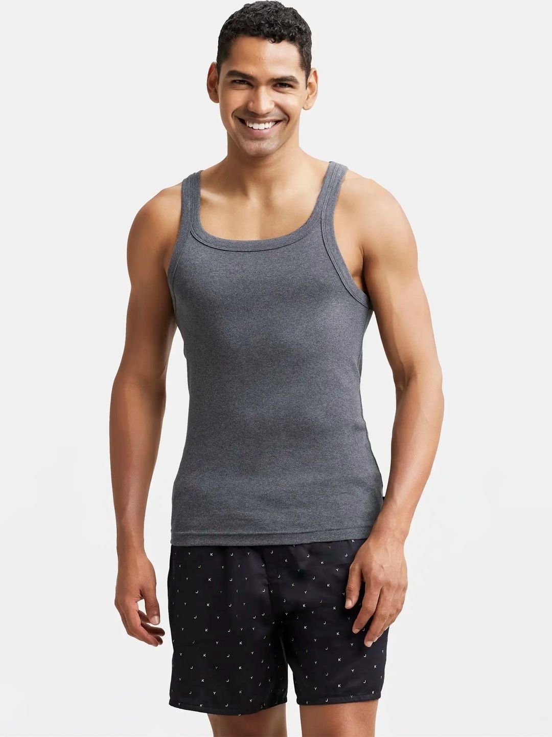 jockey Super Combed Cotton Rib Square Neck Gym Vest - US26-picture-38