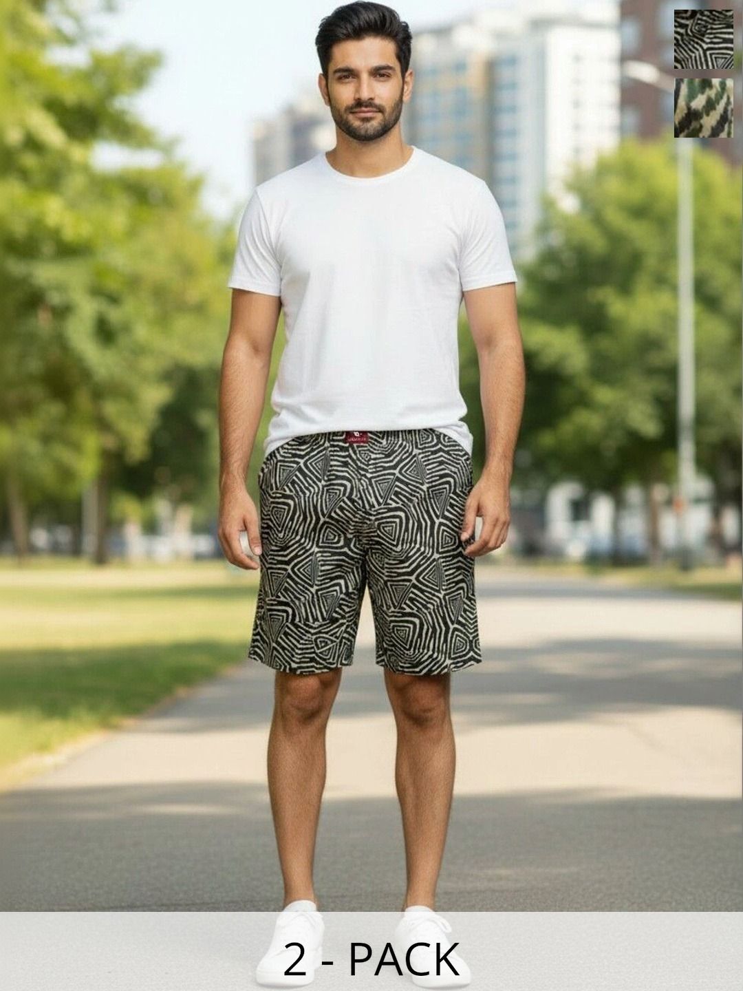 DEVOILER Pack Of 2 Printed Cotton Boxers-picture-11