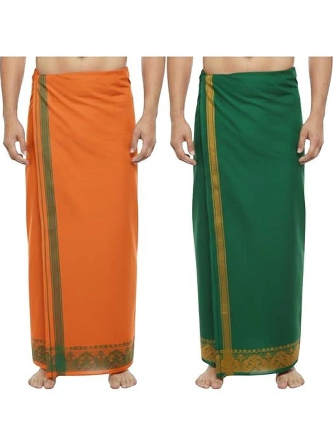 Hornbill Enterprises Men Embroidered Cotton Dhoti Dhotis-picture-35