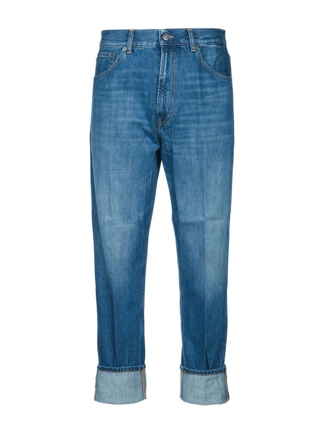 Dondup Blue Mid Rise Jeans-image-34