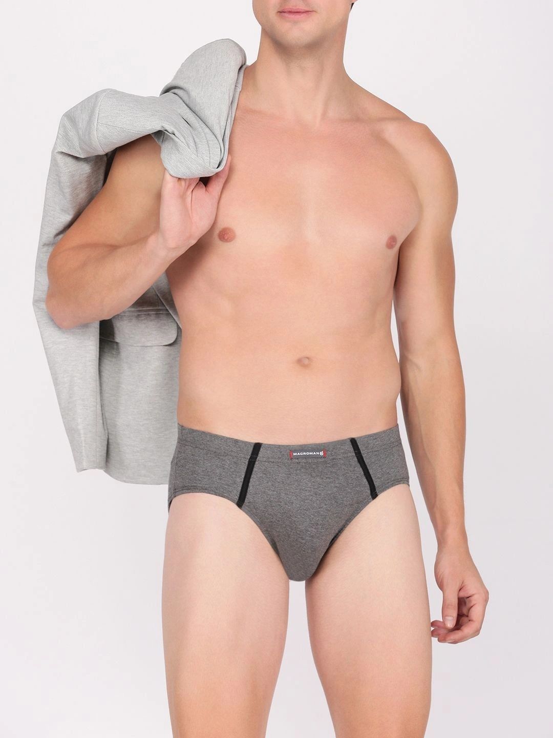 Macroman M-Series Men Cotton Basic Briefs-image-25